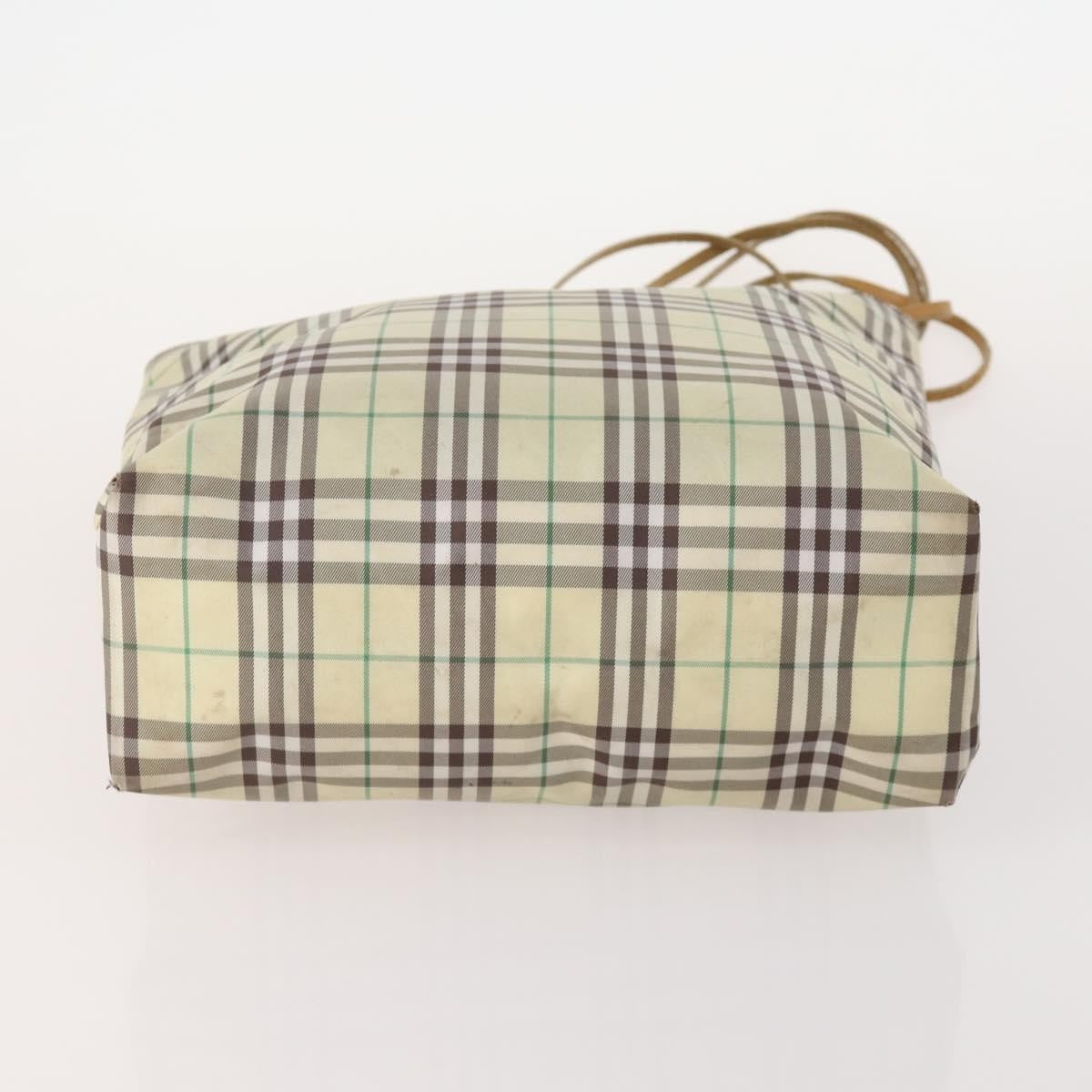 Burberrys Burberrys Burberry Nova Check Hand Bag Nylon 5 Set Beige Authentic 174988