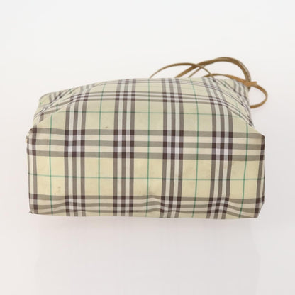 Burberrys Burberrys Burberry Nova Check Hand Bag Nylon 5 Set Beige Authentic 174988