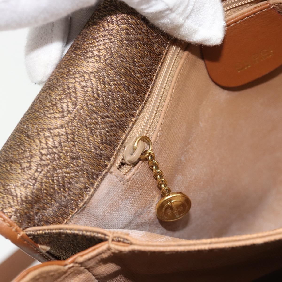 Gucci GUCCI Shoulder Bag Canvas Beige Gold 001 46 0712 Authentic 180722