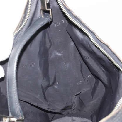 Gucci GUCCI Shoulder Bag Nylon Black Silver 001 1955 3444 Authentic 175342
