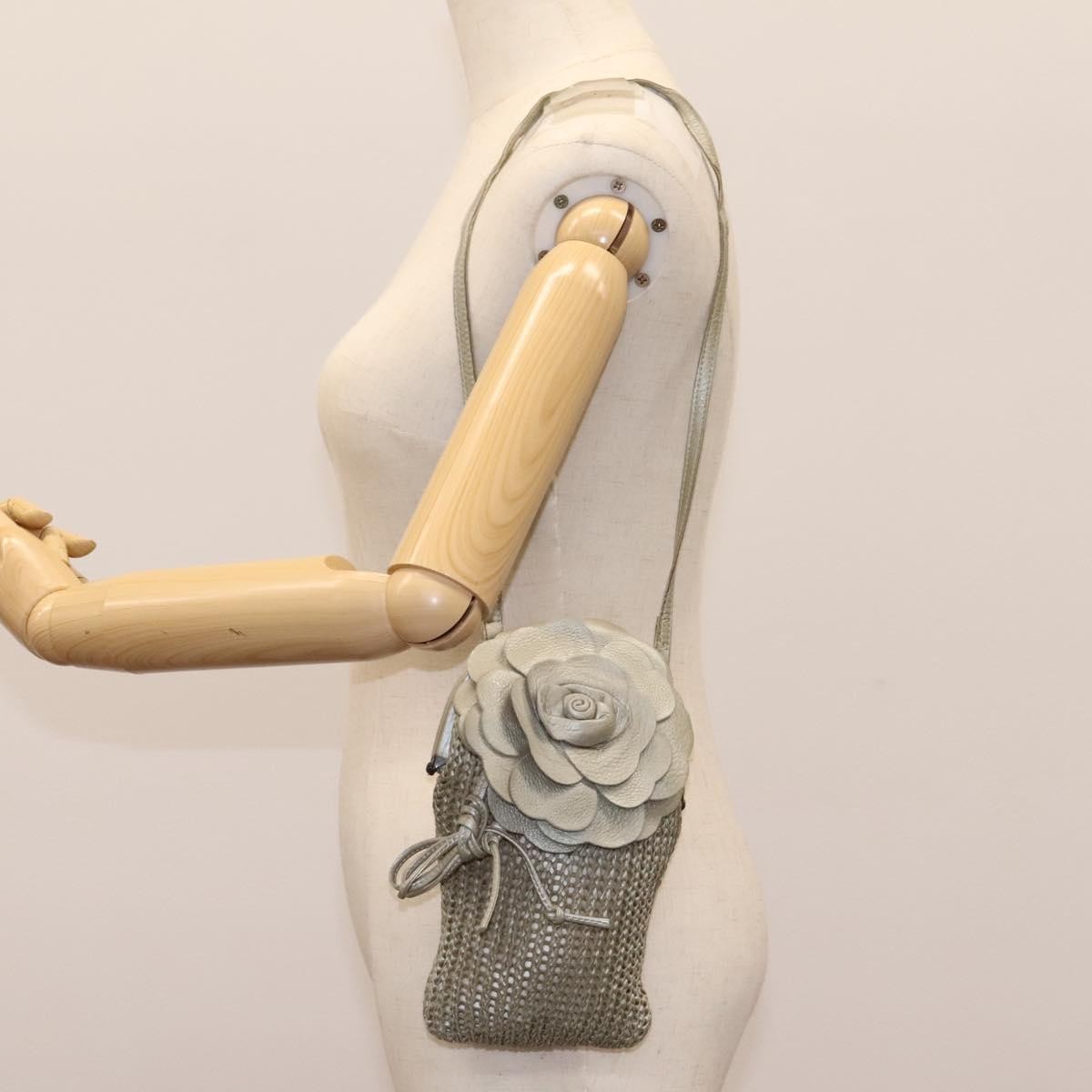 BOTTEGAVENETA BOTTEGAVENETA BOTTEGA VENETA Shoulder Bag Leather Beige Authentic mr1037