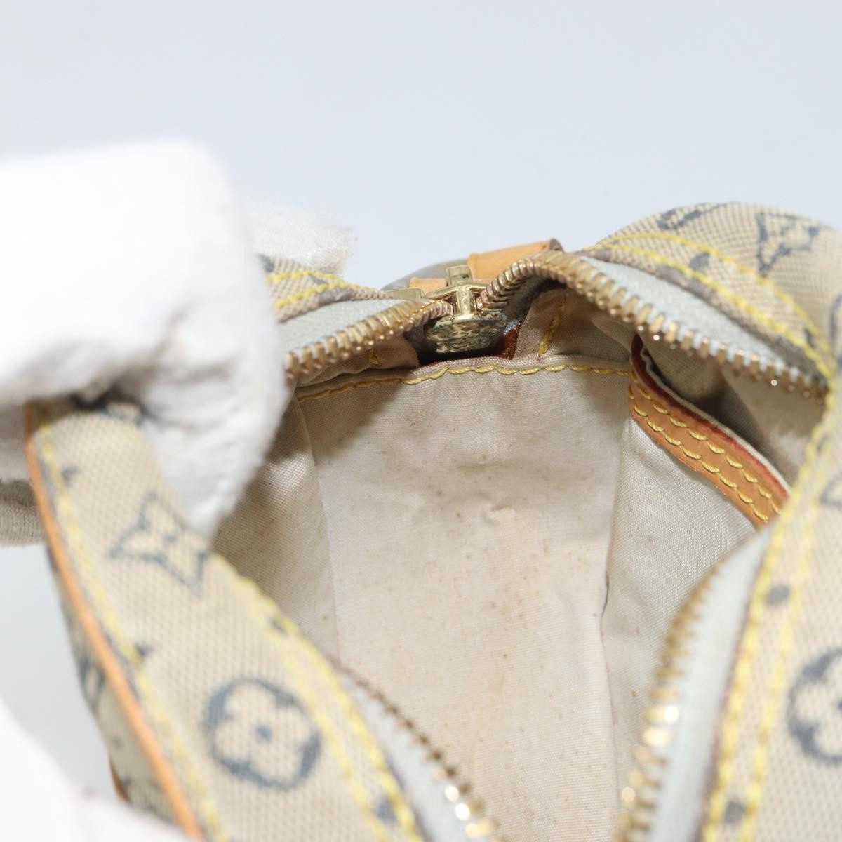 Louis Vuitton LOUIS VUITTON Monogram Mini Jeanne PM Shoulder Bag Blue M92001 LV Authentic 164196