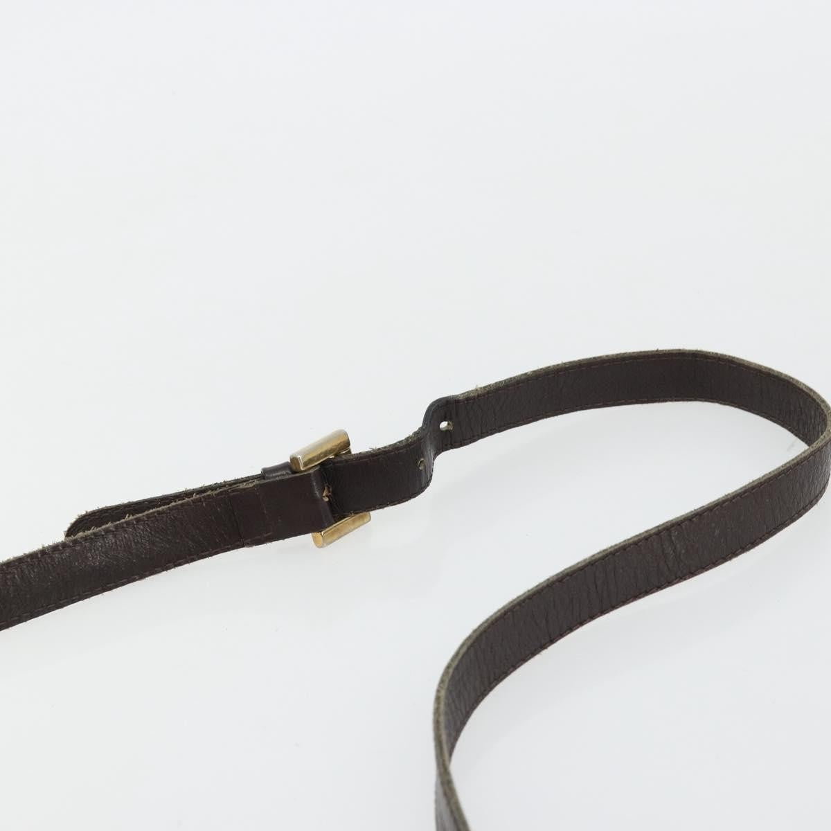 Fendi FENDI Zucca Canvas Shoulder Bag Black Brown Authentic YKZ1111