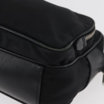 Prada PRADA Shoulder Bag Nylon Black Silver Authentic 175723