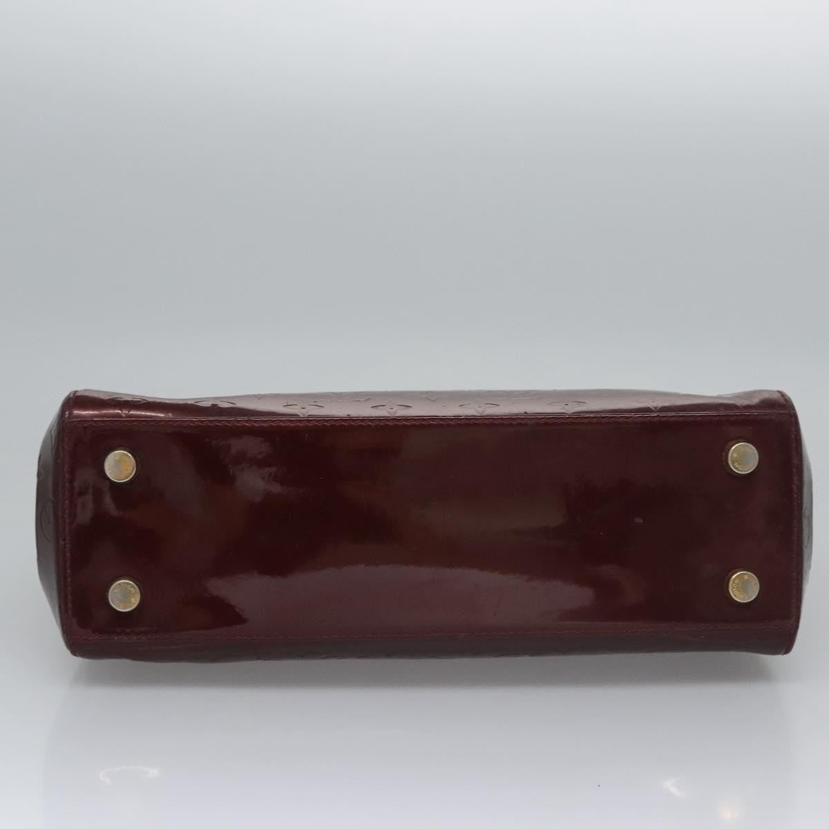 Louis Vuitton LOUIS VUITTON Vernis Blair MM Hand Bag 2way Rouge Favist M91690 LV Authentic EC506