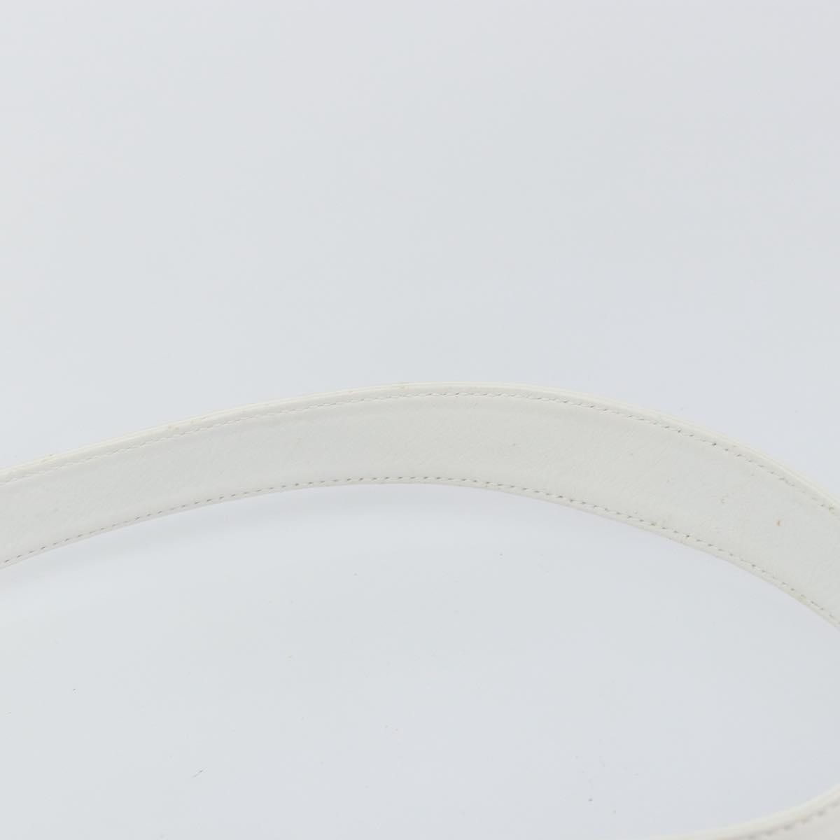 Gucci GUCCI Bamboo Hand Bag Leather 2way White Gold 001 3754 1638 Authentic 145811