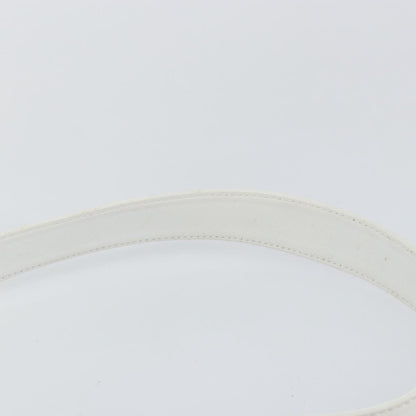 Gucci GUCCI Bamboo Hand Bag Leather 2way White Gold 001 3754 1638 Authentic 145811