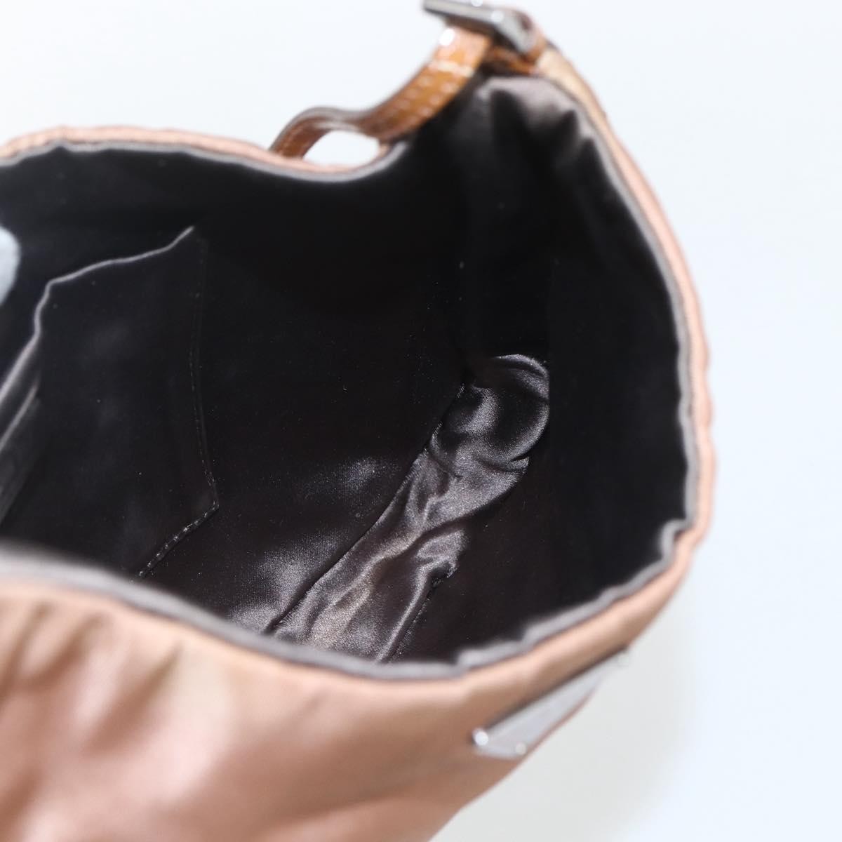 Prada PRADA Shoulder Bag Nylon Beige Gold Authentic 162843