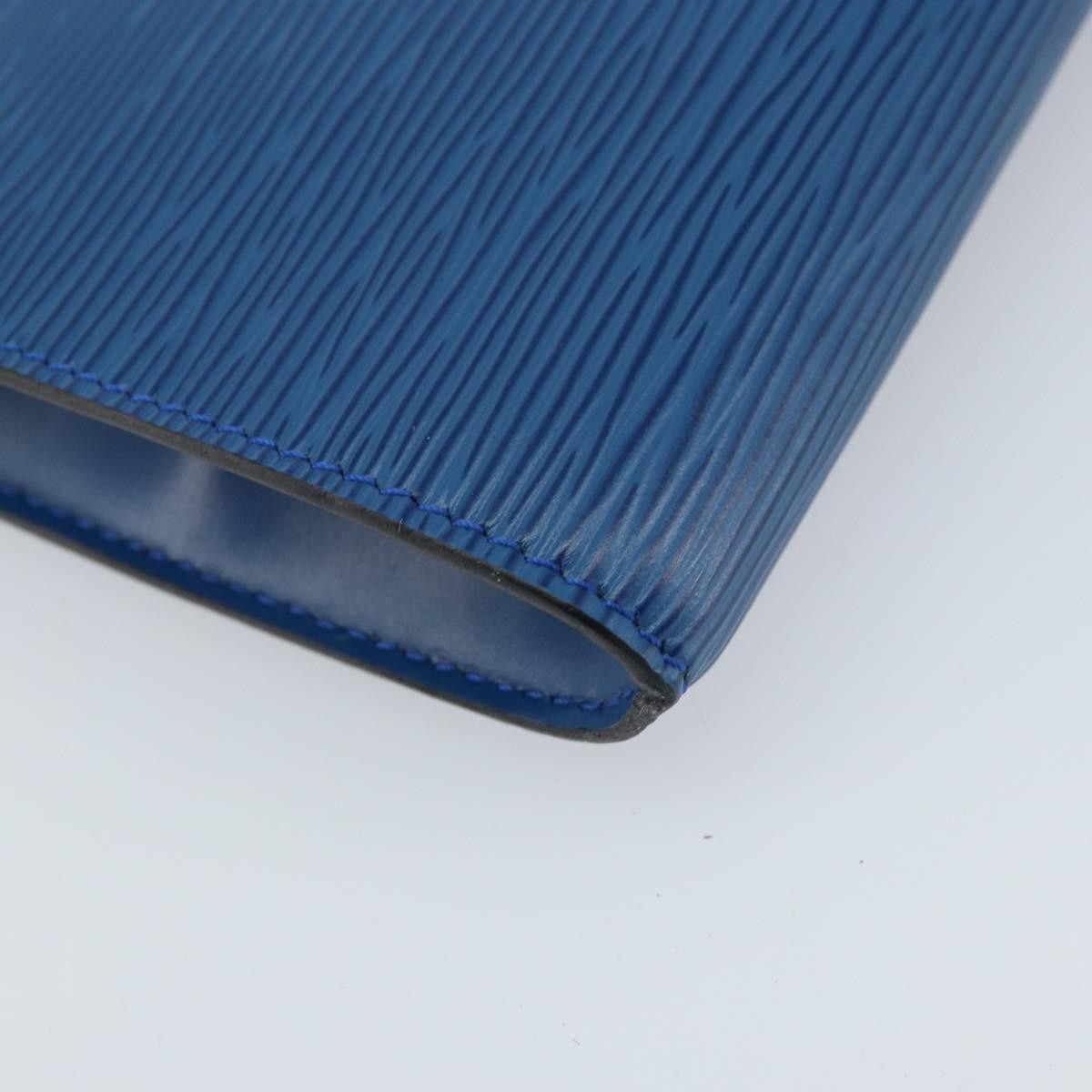 Louis Vuitton LOUIS VUITTON Epi Pochette Accessoires Pouch Blue M52985 LV Authentic BA11656 Bag