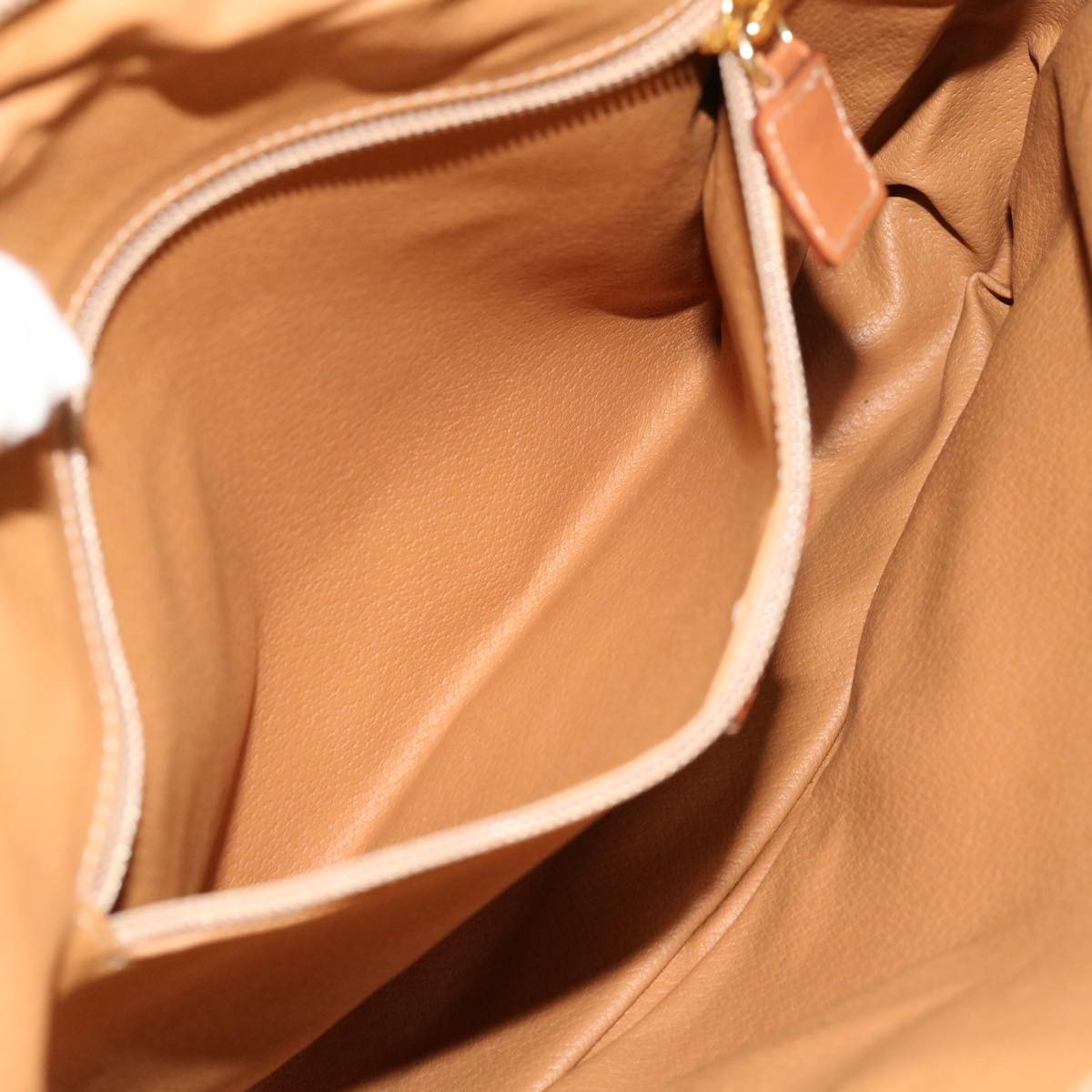 Celine CELINE Macadam Canvas Shoulder Bag PVC Brown Authentic 69901