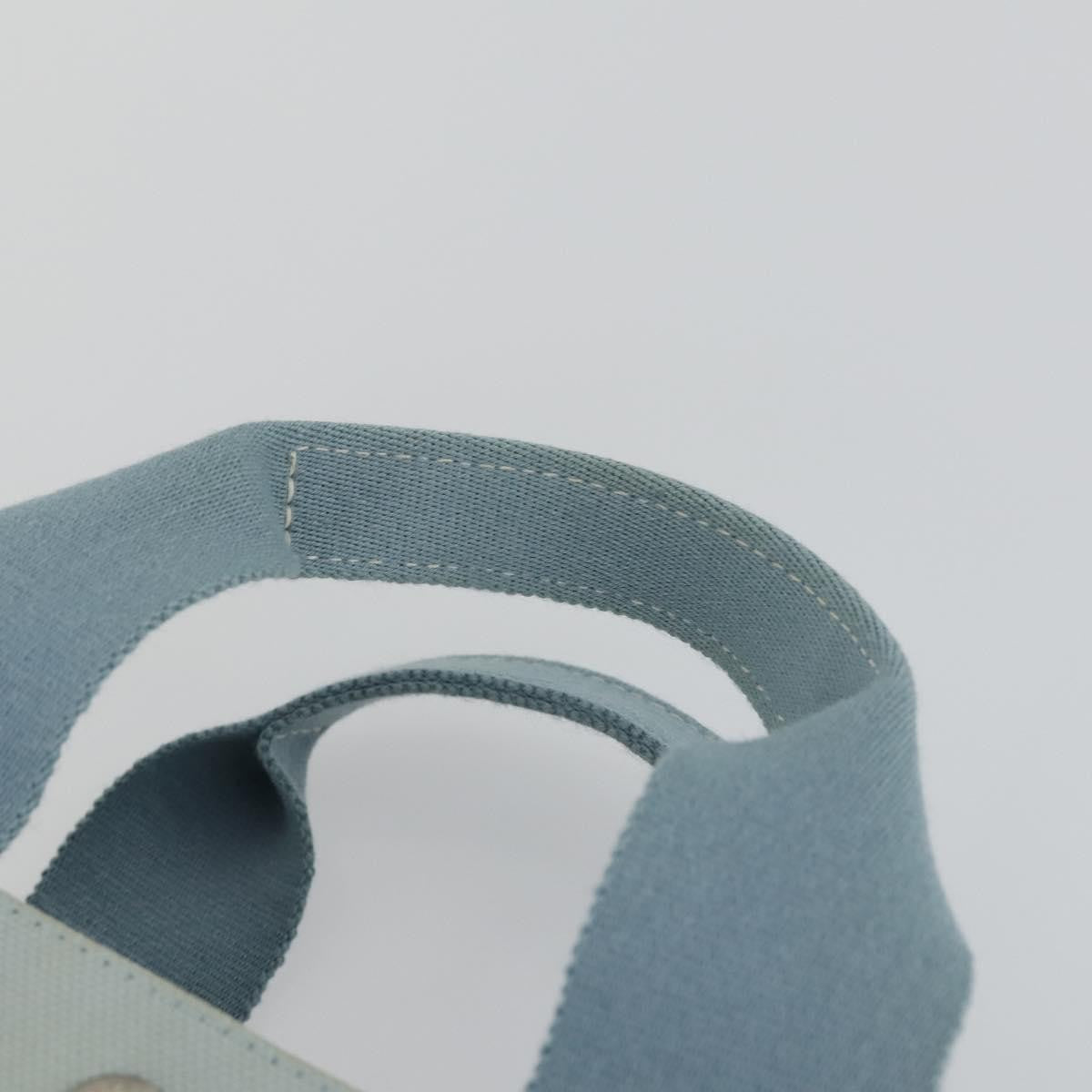 Hermès Hermès HERMES Bora Bora MM Hand Bag Canvas 2 Set Baby Blue Silver Authentic mr1842