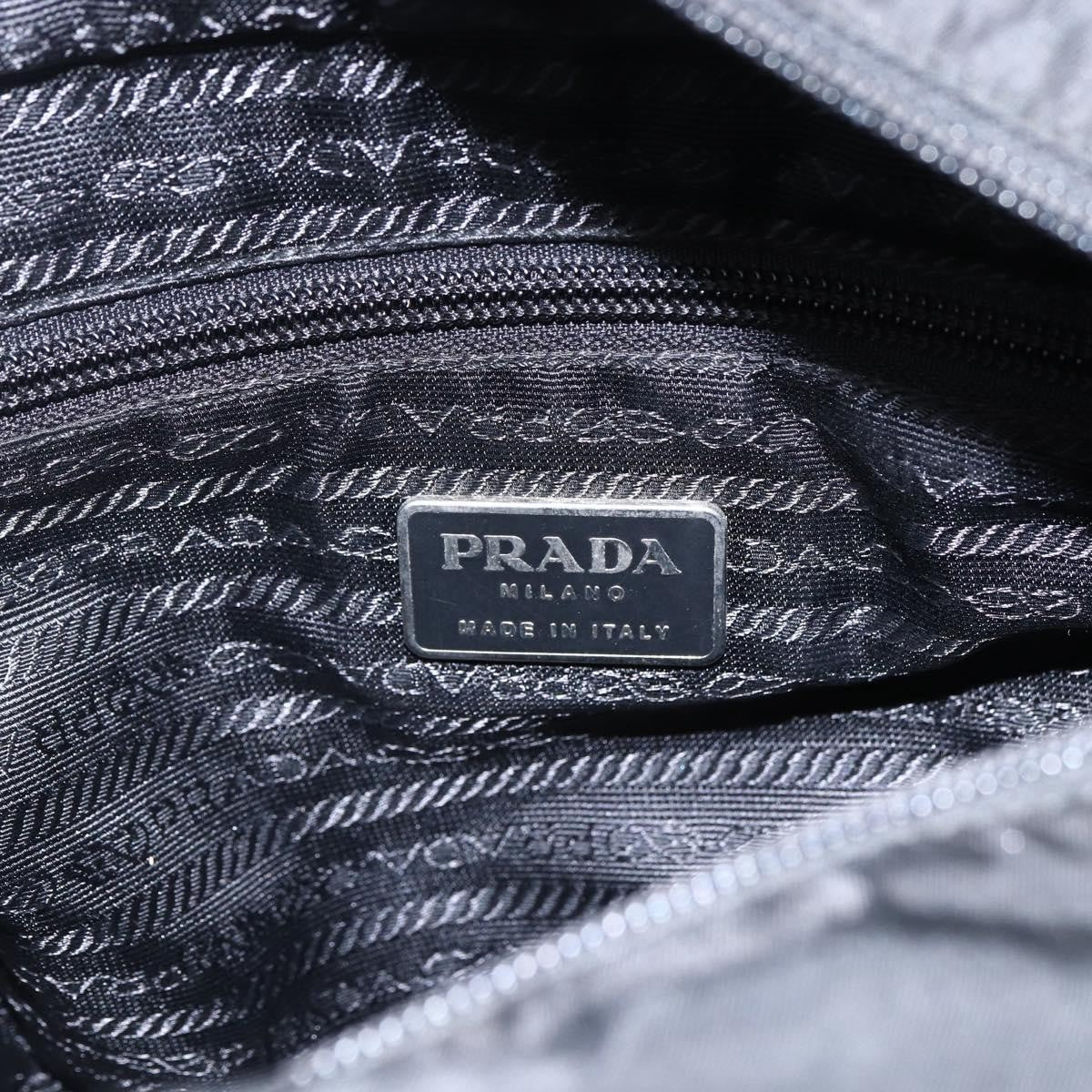 Prada PRADA Chain Shoulder Bag Nylon Black Authentic 170424