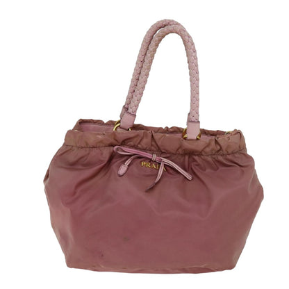 Prada PRADA Hand Bag Nylon 2way Pink Authentic 75584