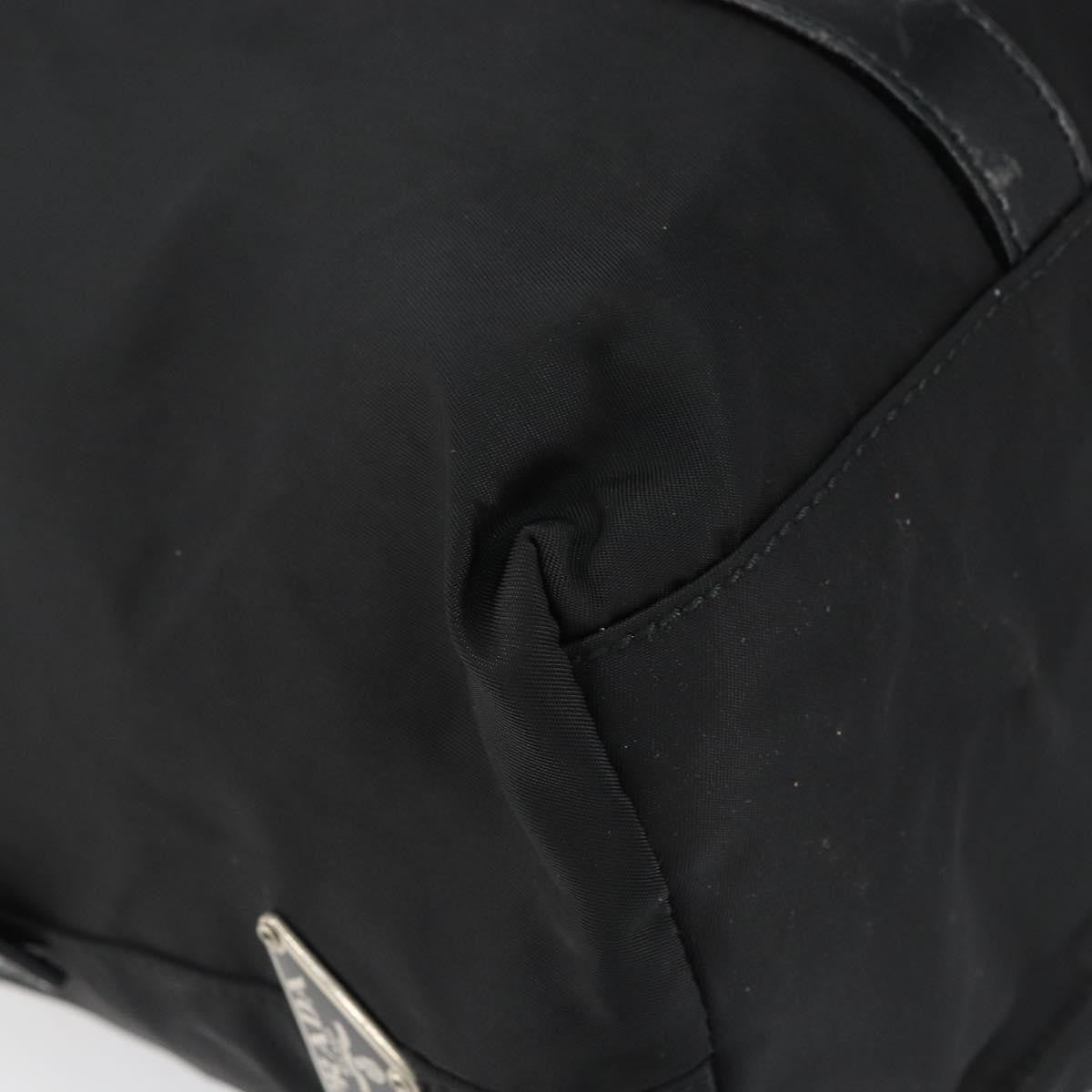 Prada PRADA Tote Bag Nylon Black Silver Authentic 151531
