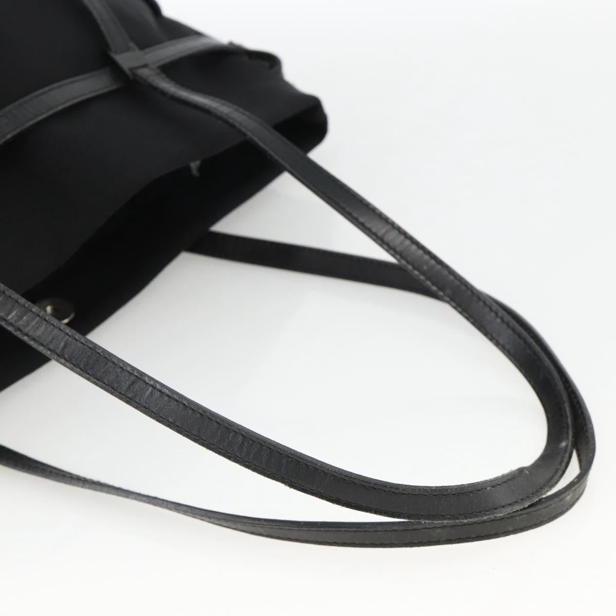 Salvatore Ferragamo Salvatore Ferragamo Tote Bag Nylon Black Silver Authentic ka3842