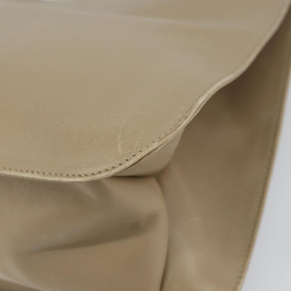 Gucci GUCCI Shoulder Bag Leather Beige Silver 001 3167 Authentic 151609