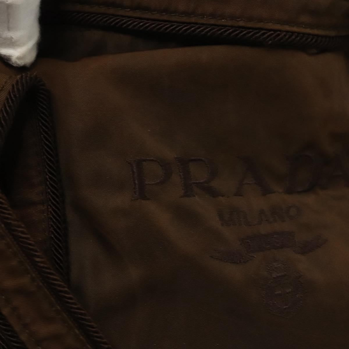 Prada PRADA Tote Bag Nylon Brown Authentic th5852