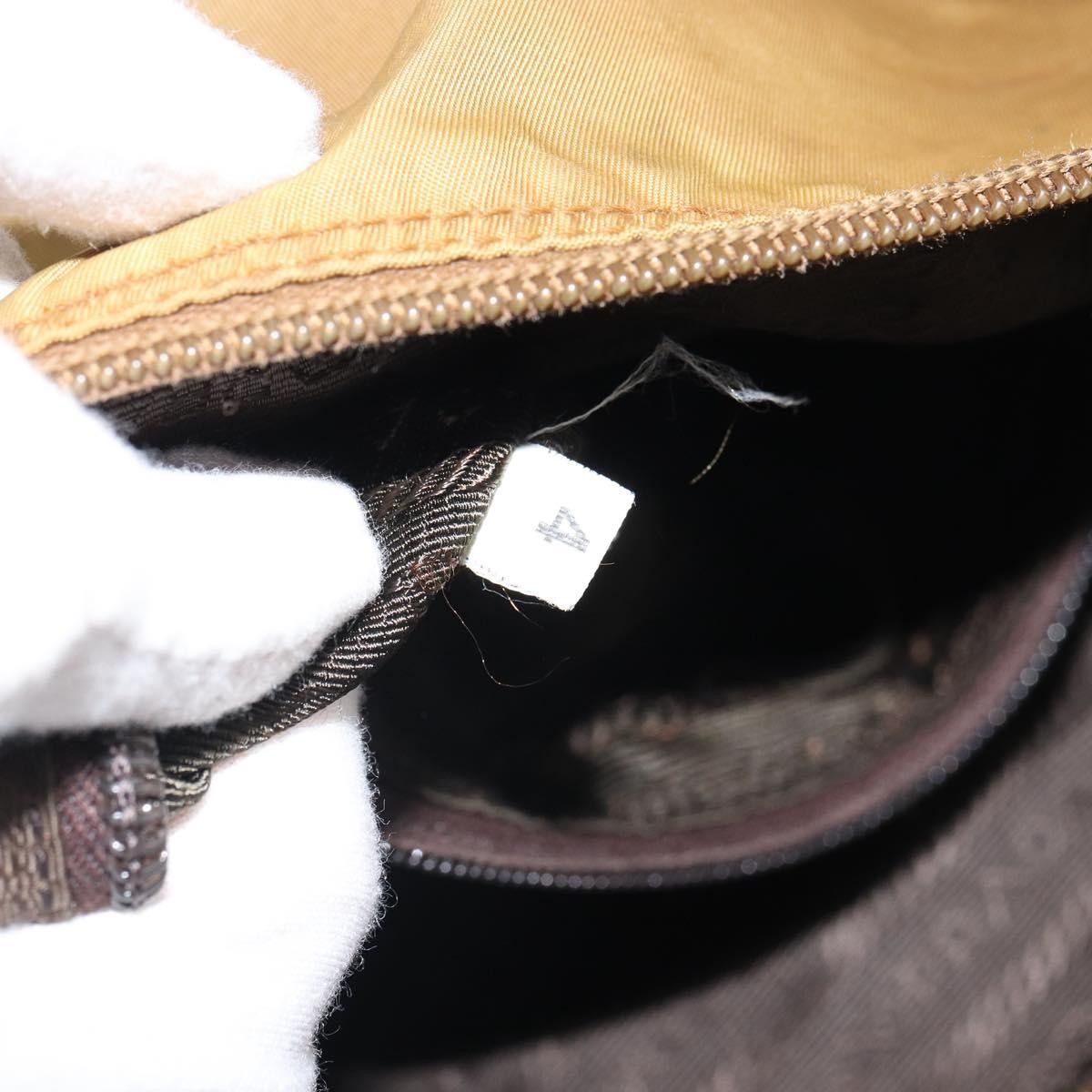 Prada PRADA Shoulder Bag Nylon Beige Silver Authentic 161725