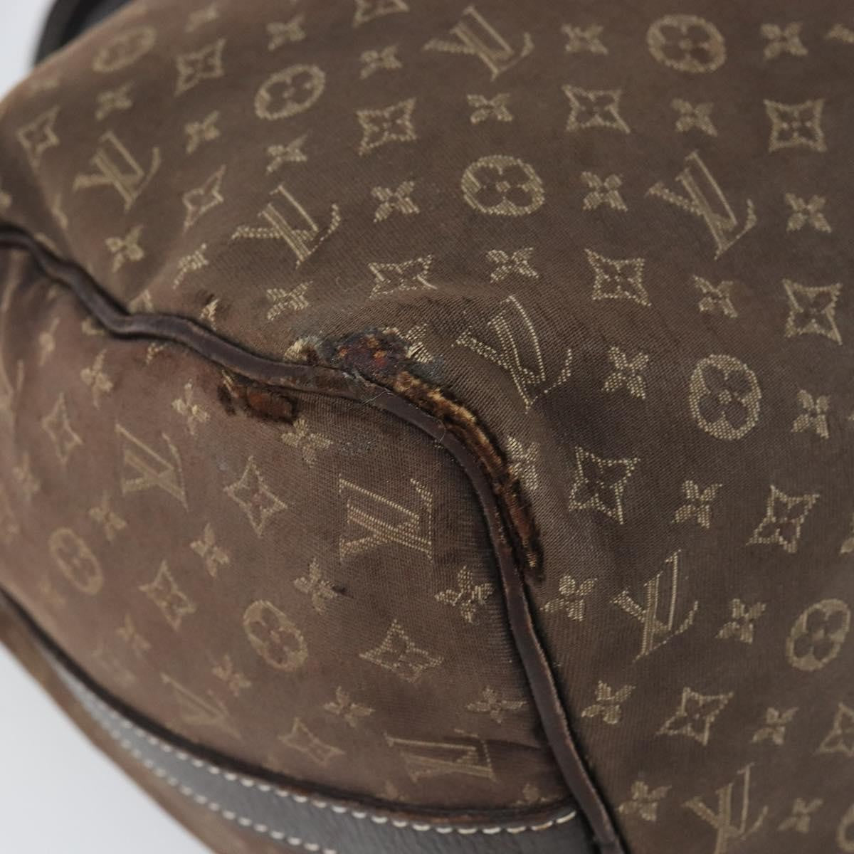 Louis Vuitton LOUIS VUITTON Mini Lin Speedy Bandouliere 30 Bag Brown M95224 Authentic BA9878
