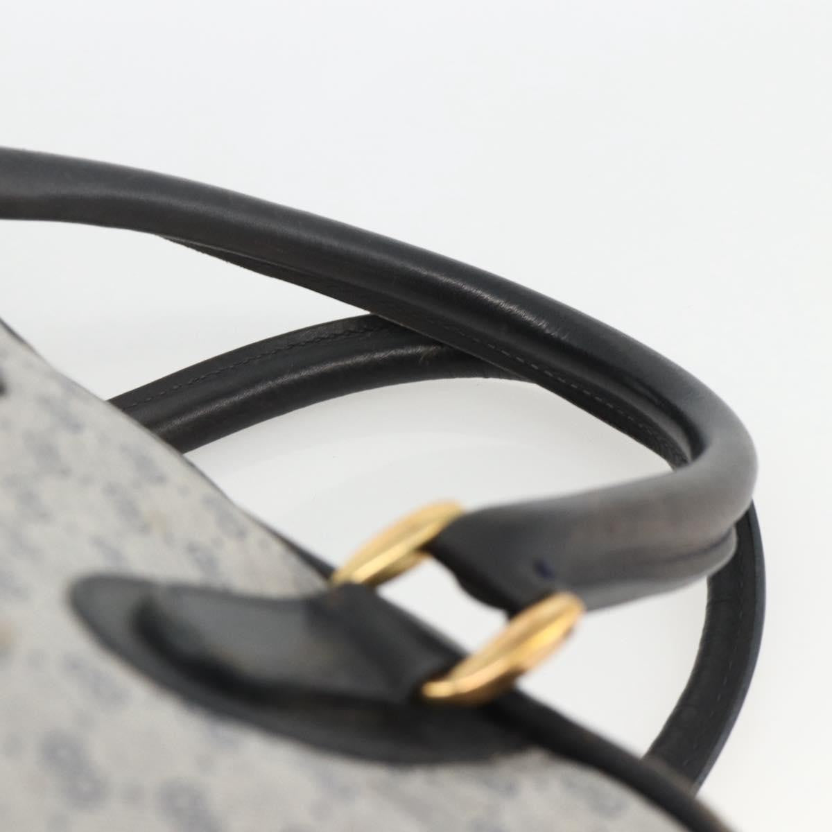 Gucci GUCCI Micro GG Supreme Hand Bag PVC Navy Gold 002 39 4330 Authentic fm5279