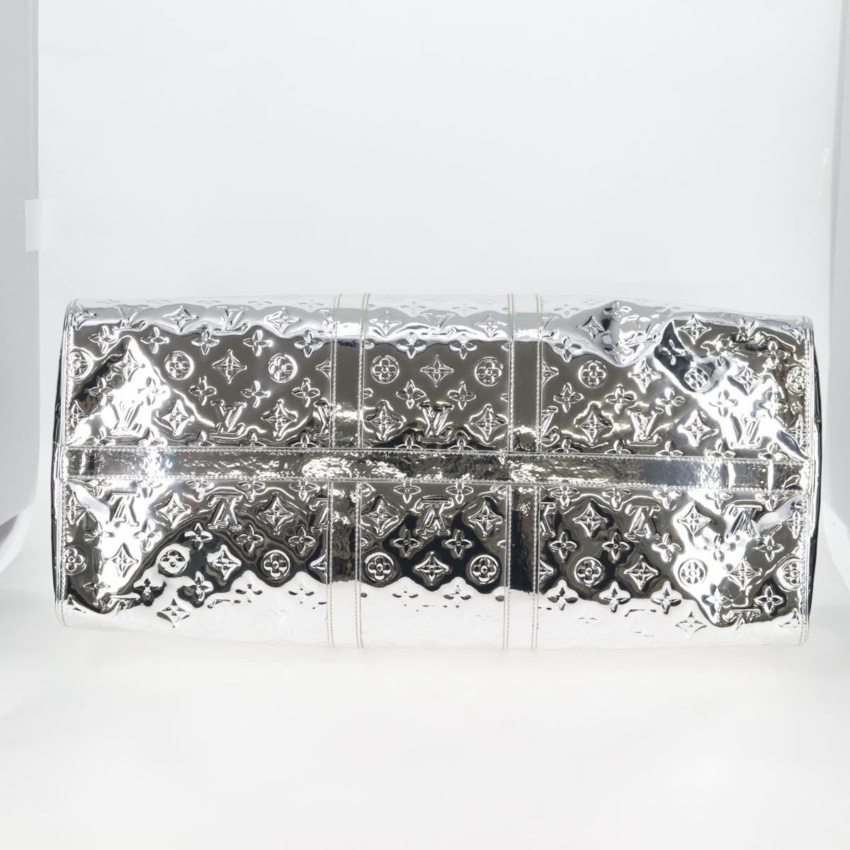Louis Vuitton LOUIS VUITTON Monogram Miroir Keepall 55 Bag Silver Argent M95275 Authentic yk18156SM