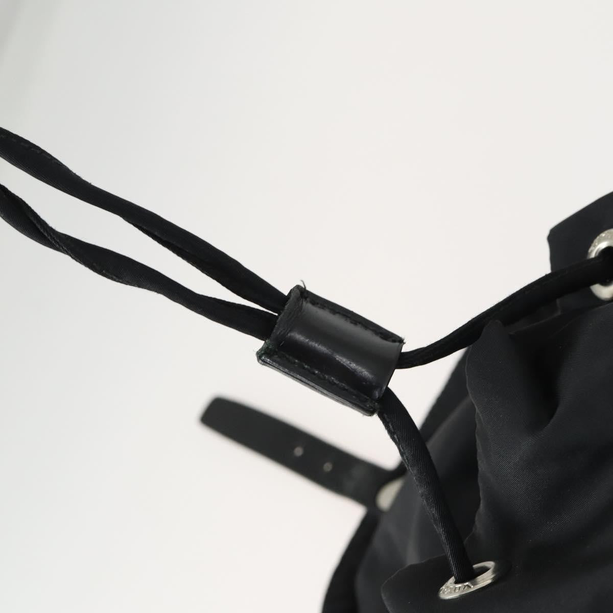 Prada PRADA Backpack Nylon Black Silver Authentic ka1167 Bag