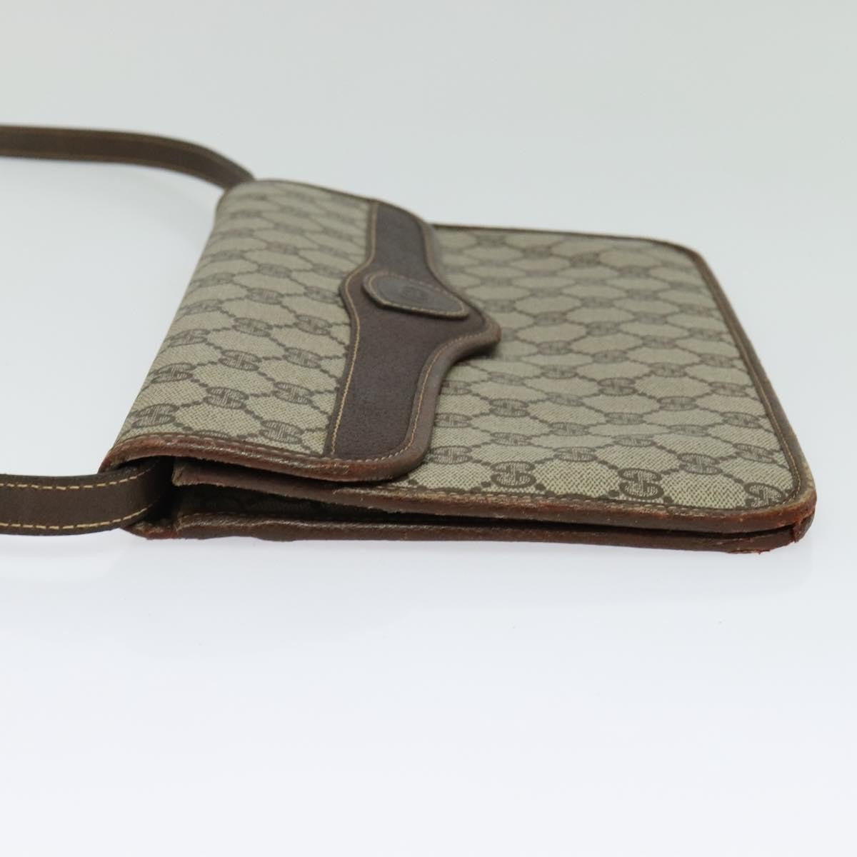 Gucci GUCCI GG Supreme Shoulder Bag PVC Beige Gold 004 904 0671 Authentic ep10822