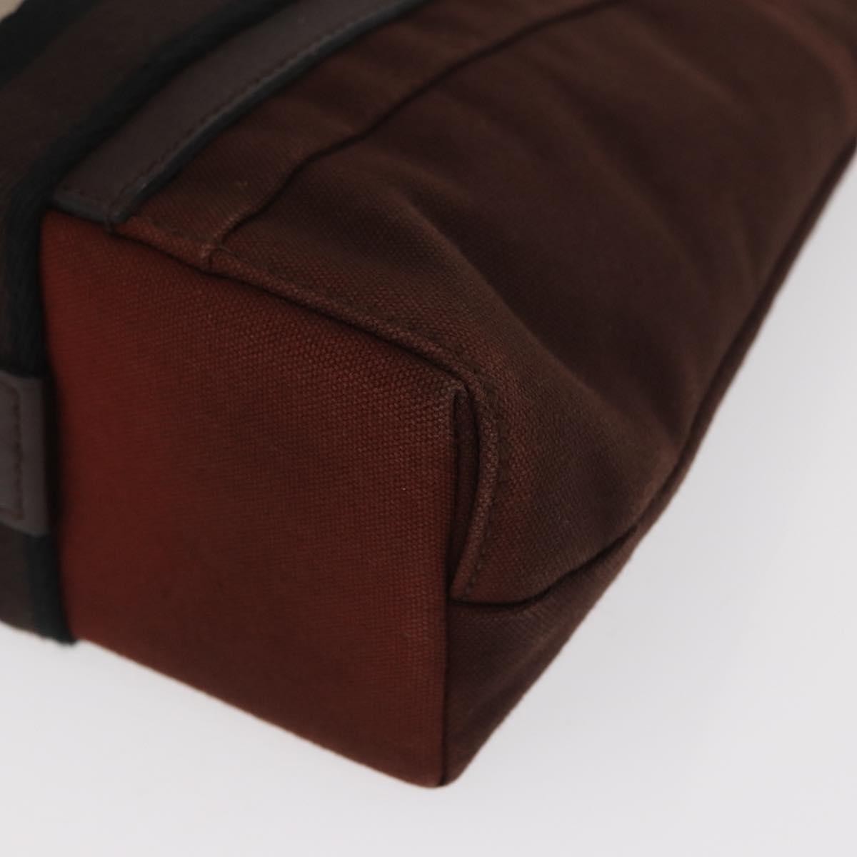 Hermès Hermès HERMES Toroca Horizontal PM Hand Bag Canvas Brown Authentic bs31853