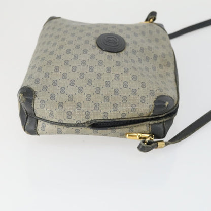 Gucci GUCCI Micro GG Canvas GG Micro Supreme Bag Leather 3 Set Navy Brown Authentic fm5061