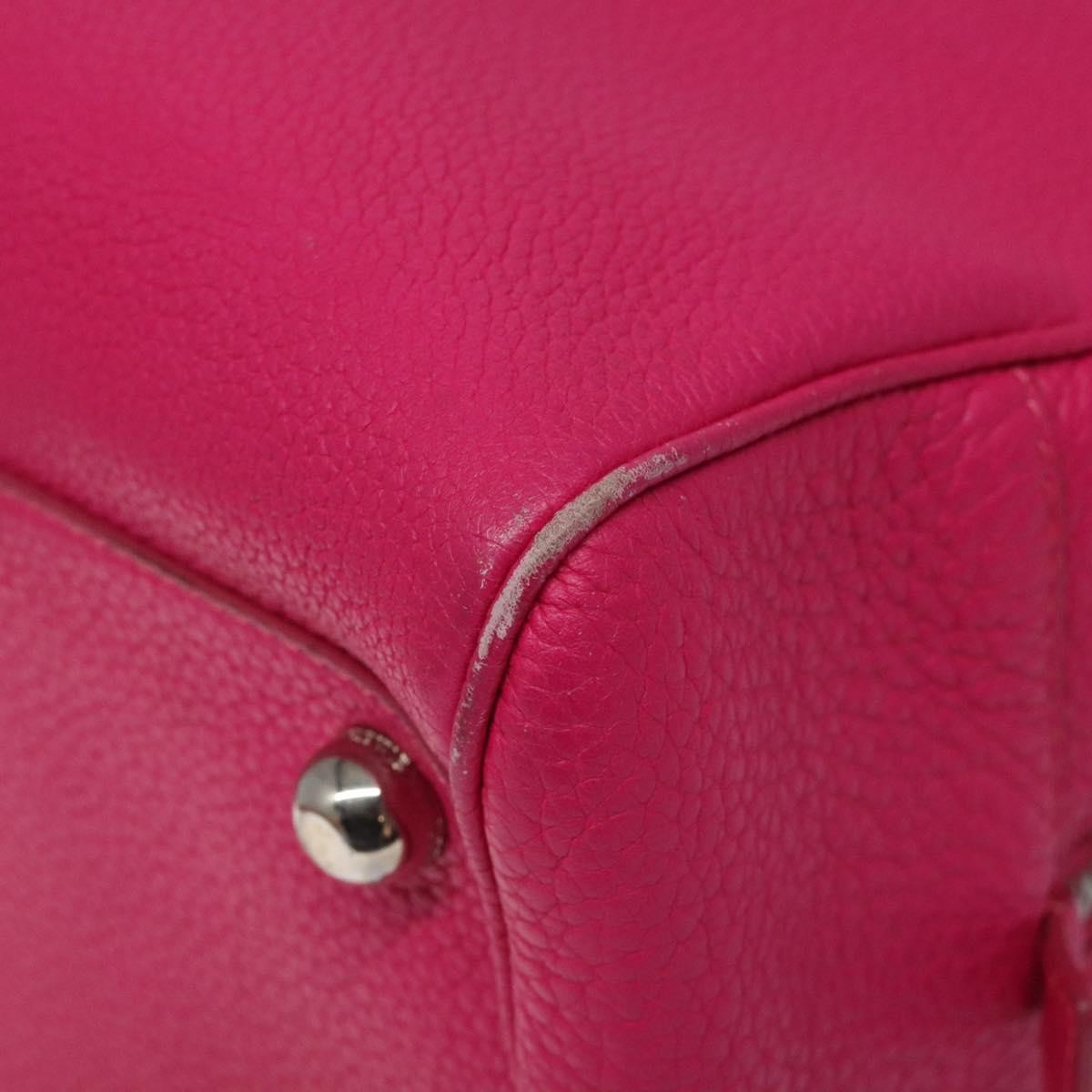 Loewe LOEWE Anagram Hand Bag Leather Pink Gold Authentic yk17930