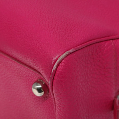 Loewe LOEWE Anagram Hand Bag Leather Pink Gold Authentic yk17930