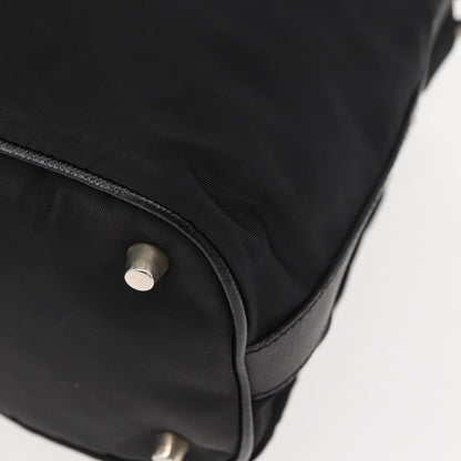 Prada PRADA Shoulder Bag Nylon Black Silver Authentic 147527