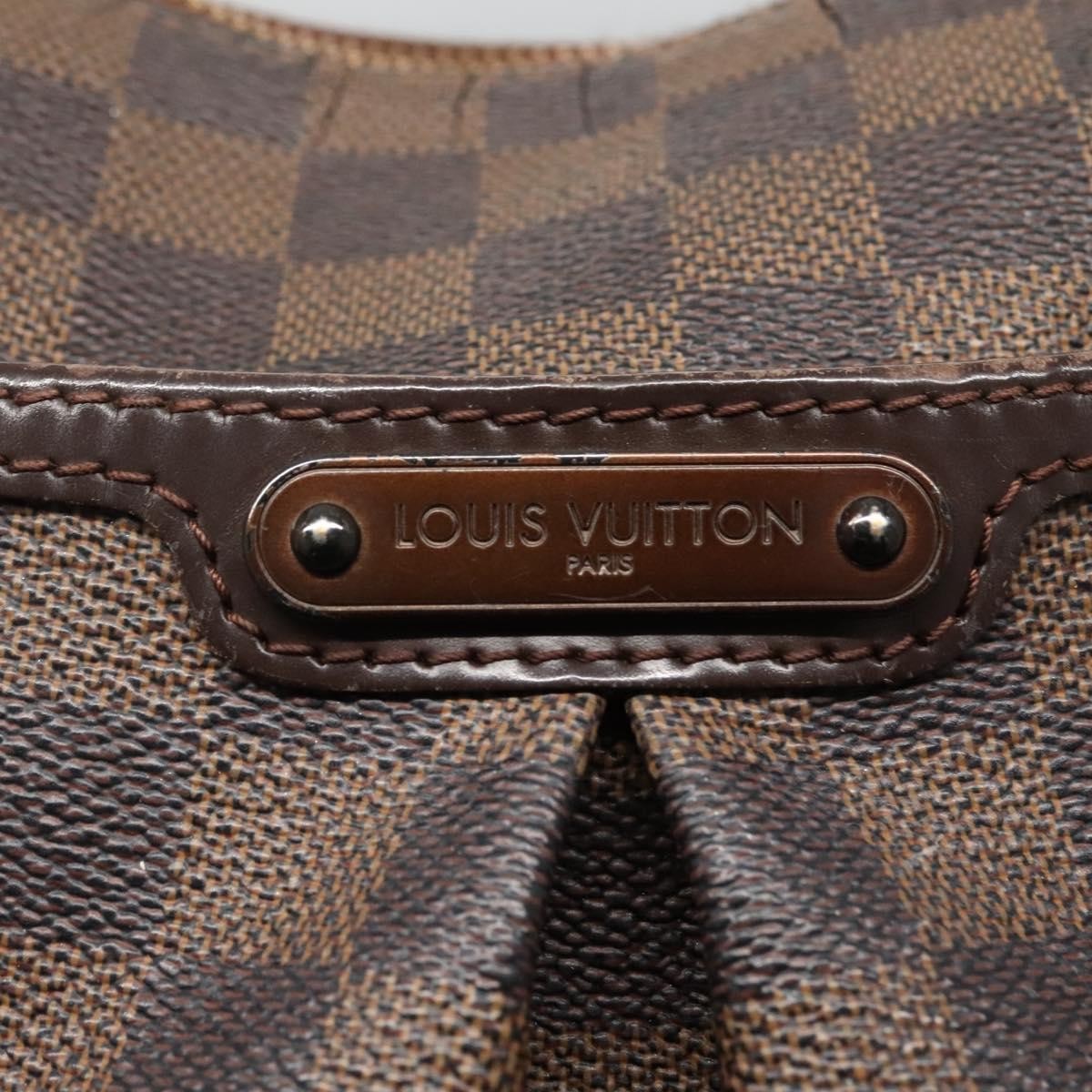 Louis Vuitton LOUIS VUITTON Damier Ebene Bloomsbury PM Shoulder Bag N42251 LV Authentic BD248