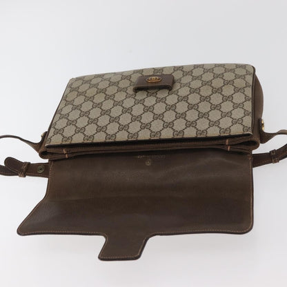 Gucci GUCCI GG Supreme Shoulder Bag PVC Beige Gold 001 16 4084 Authentic hk2993