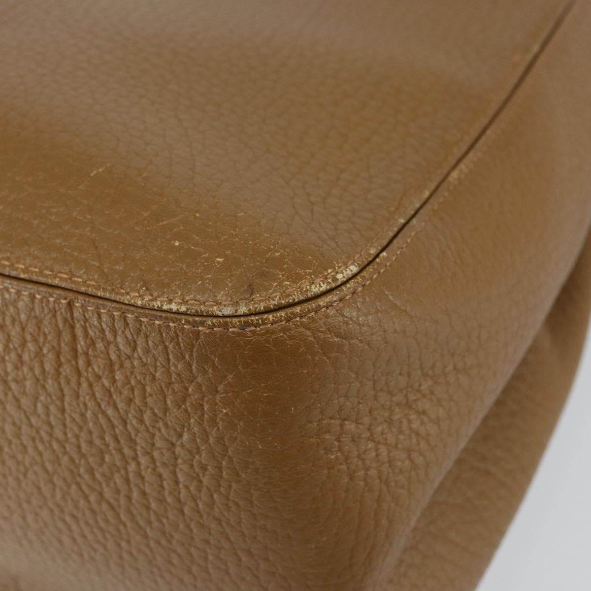 Saint Laurent SAINT LAURENT Hand Bag Leather Brown Authentic 149374