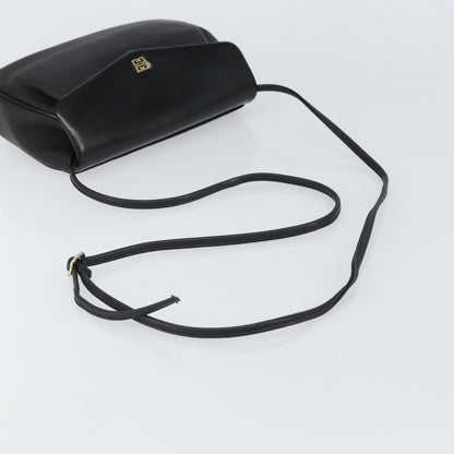 Givenchy GIVENCHY Shoulder Bag Leather Black Gold Authentic bs32977