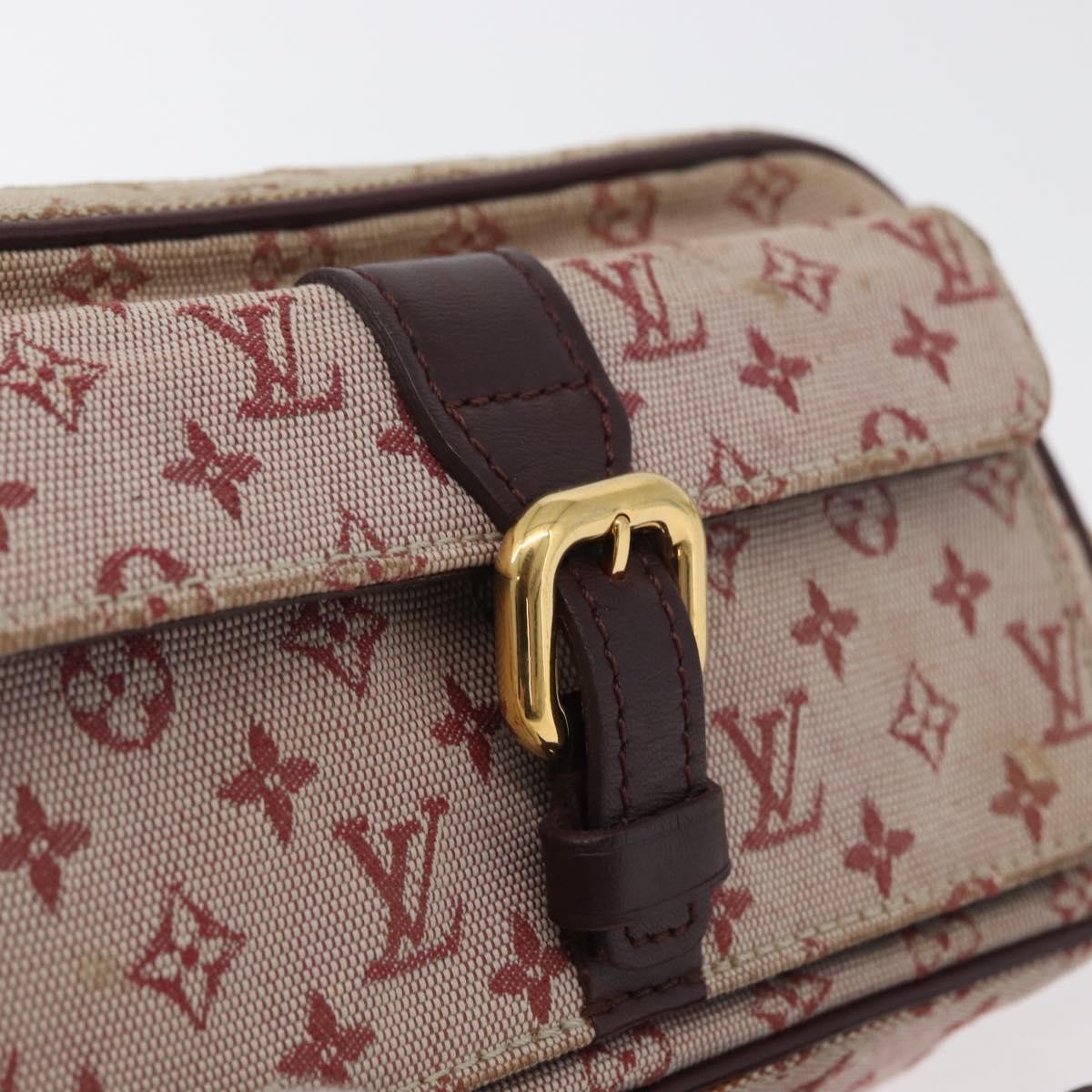 Louis Vuitton LOUIS VUITTON Monogram Mini Juliet MM Shoulder Bag Red M92219 LV Authentic 177057