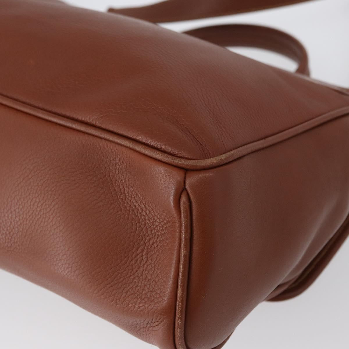 Gucci GUCCI Hand Bag Leather 2way Brown Gold 000 101 0274 Authentic ep13069