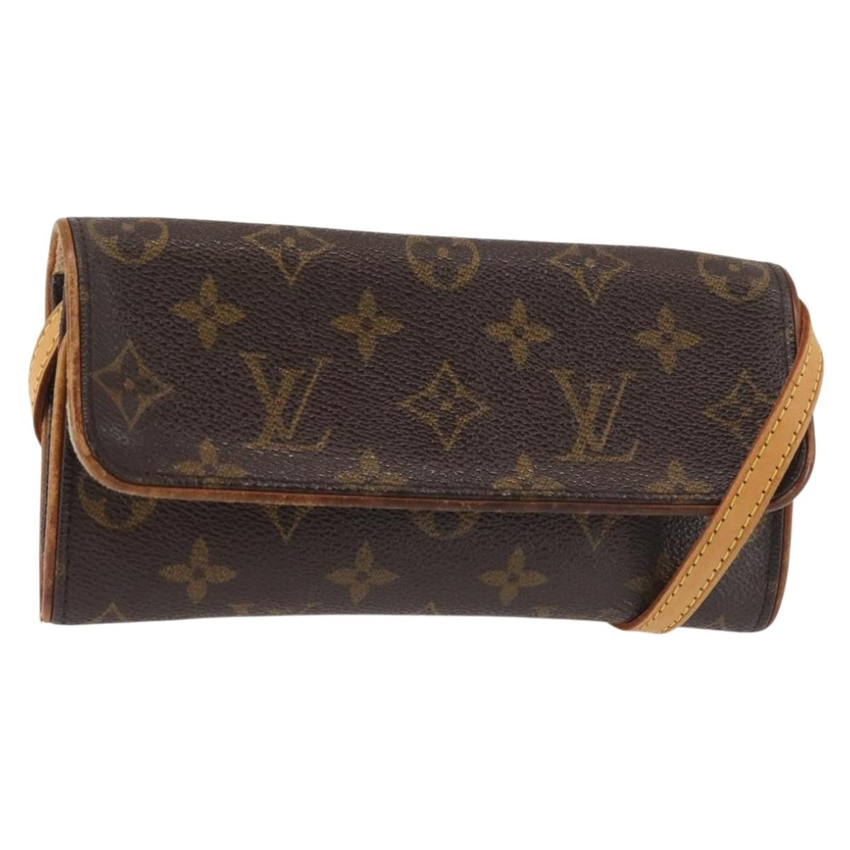 Louis Vuitton LOUIS VUITTON Monogram Pochette Twin PM Shoulder Bag M51854 LV Authentic gh816