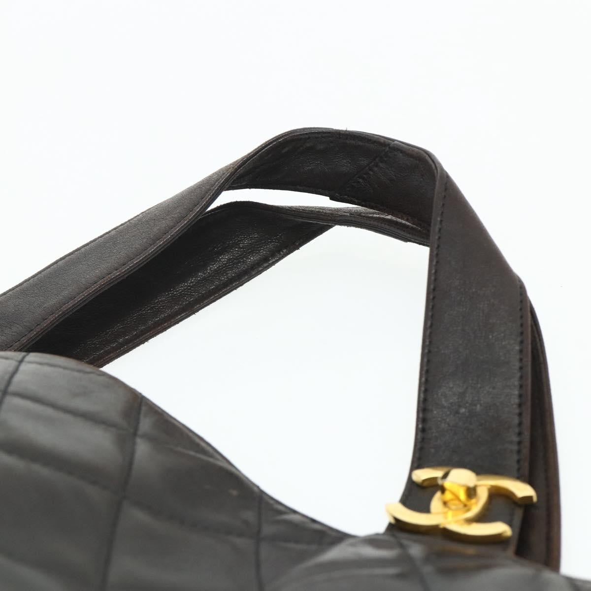Chanel CHANEL Matelasse Tote Bag Leather Brown Gold CC Authentic bs28459