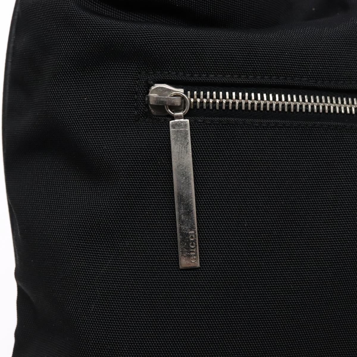 Gucci GUCCI Shoulder Bag Canvas Black Silver 001 4021 Authentic ep9915