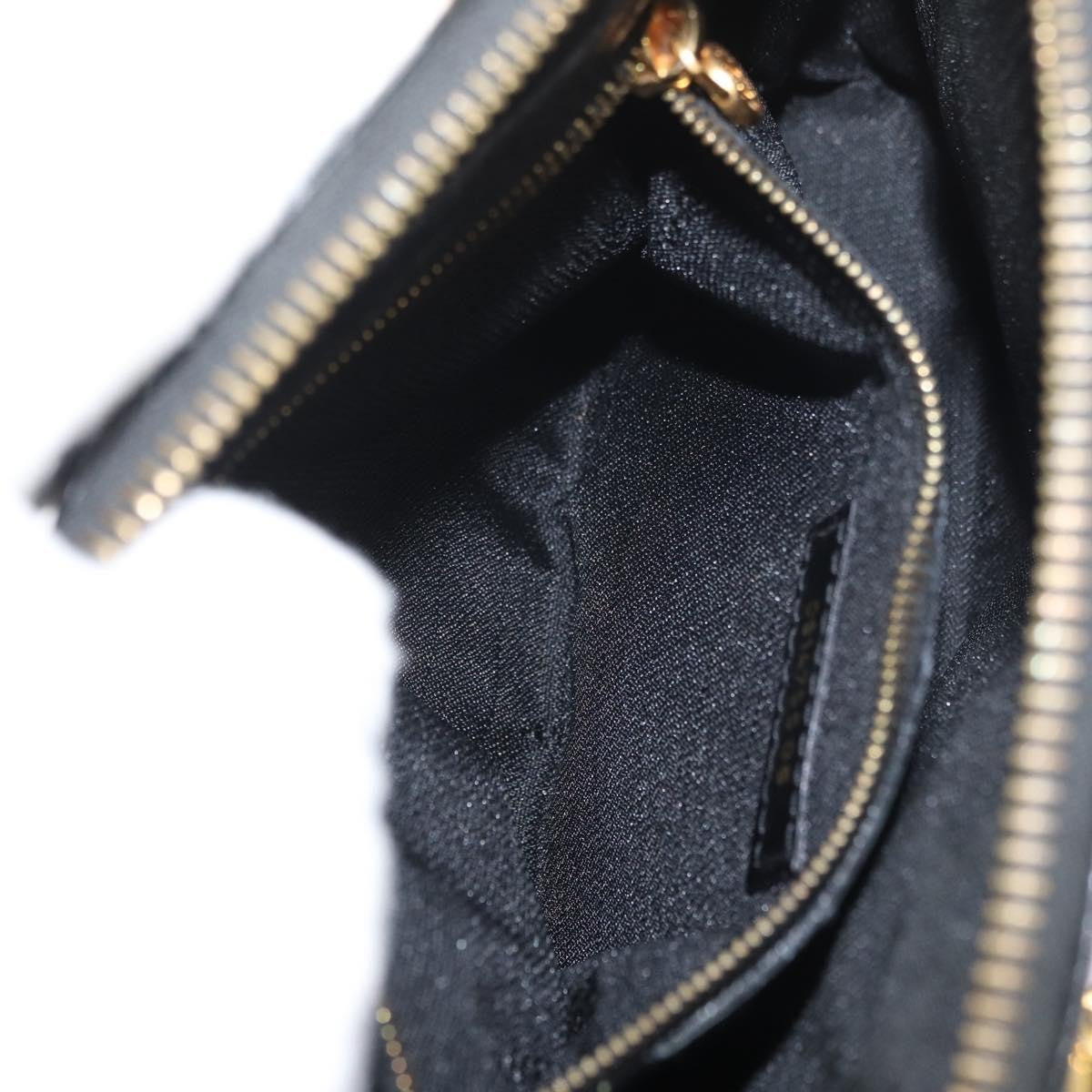 Fendi FENDI Hand Bag Patent leather 2way Black Gold Authentic ti3390