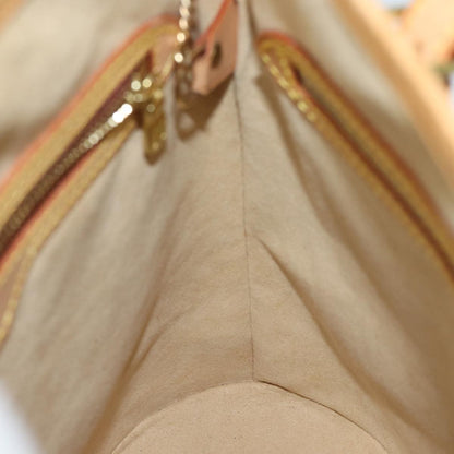Louis Vuitton LOUIS VUITTON Nomad leather Bucket PM Shoulder Bag Beige M85001 LV Authentic 80351