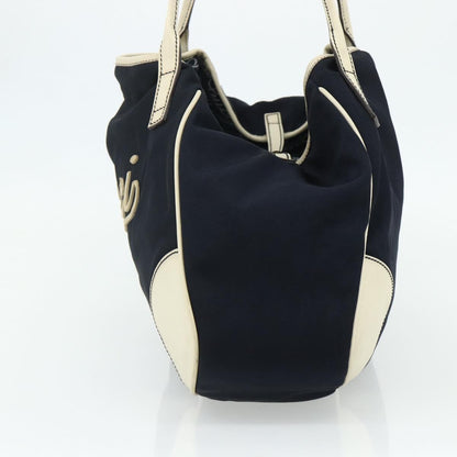 Gucci GUCCI Tote Bag Canvas Gold Navy 169949 Authentic bs34912