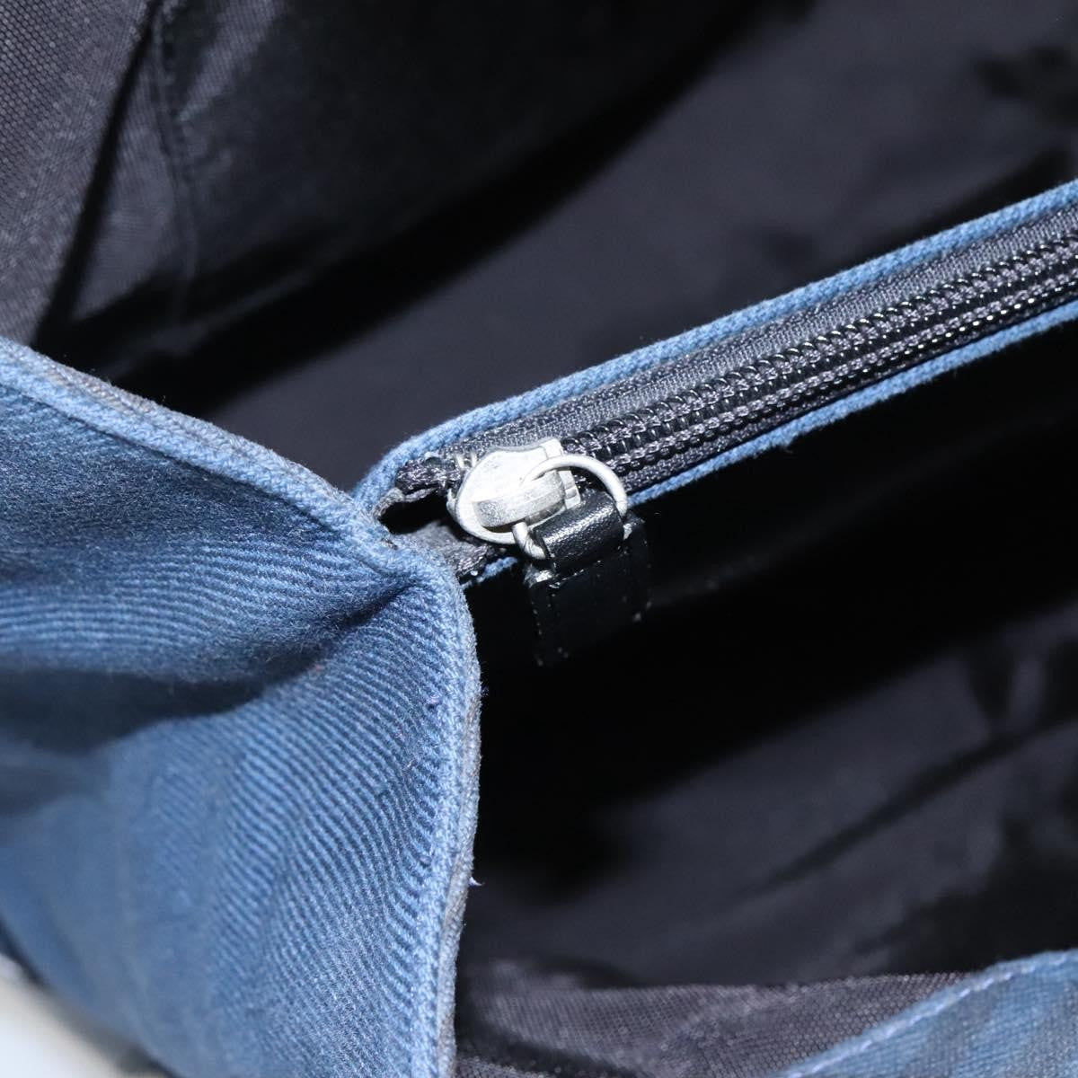 Burberry BURBERRY Blue Label Tote Bag Canvas Blue Authentic ti2869