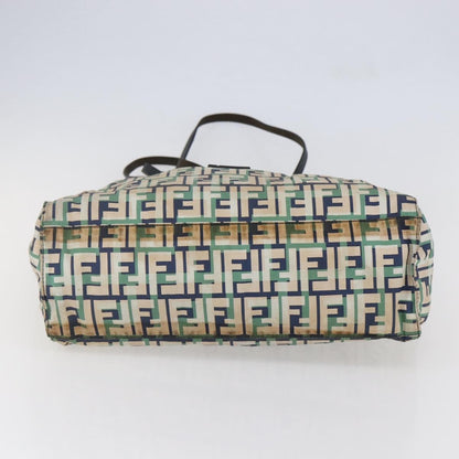 Fendi FENDI Zucca Canvas Tote Bag Navy Authentic 147615
