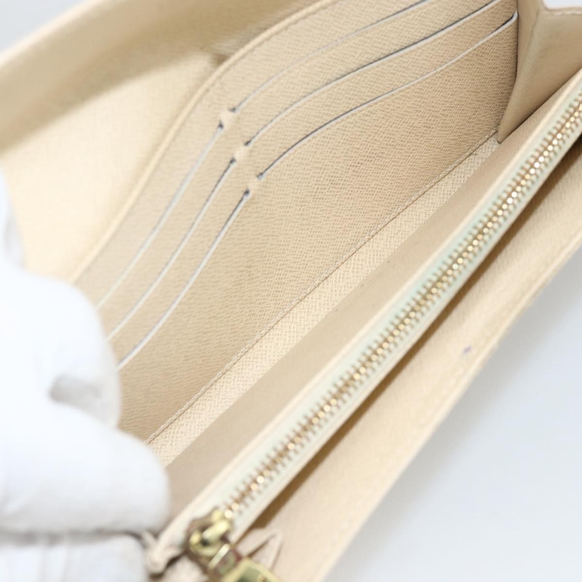 Louis Vuitton LOUIS VUITTON Damier Azur Portefeuille Sarah Long Wallet N61735 LV Authentic YKZ1187 Bag