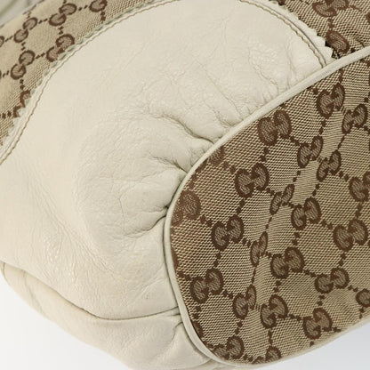 Gucci GUCCI GG Canvas Tote Bag Beige Gold 211954 Authentic 146633