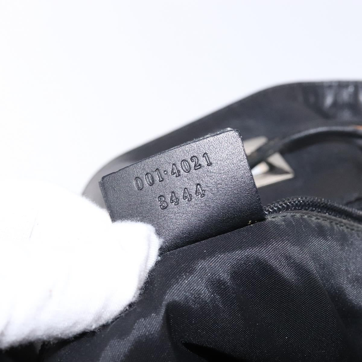 Gucci GUCCI Shoulder Bag Canvas Black Silver 001 4021 Authentic ep9915