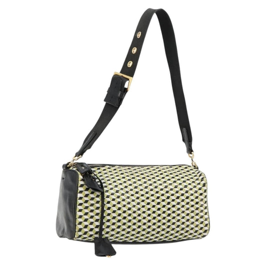 Prada PRADA Shoulder Bag Leather Yellow Gold Authentic bs35156